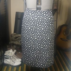 Kasper Circle Pattern Skirt